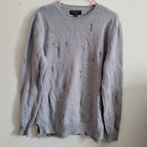 Mens Distressed sweater